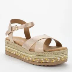 titulo del producto Sandalia Agua de Coco Megan Pink Gold