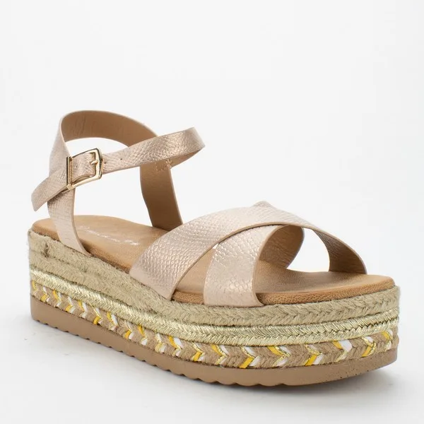 titulo del producto Sandalia Agua de Coco Megan Pink Gold