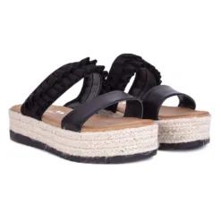Sandalia Agua de Coco Vuelos Negra