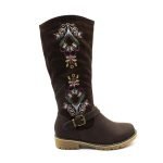 Bota Verazzi Bordados Marrón