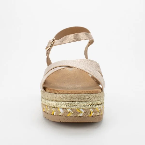 titulo del producto Sandalia Agua de Coco Megan Pink Gold