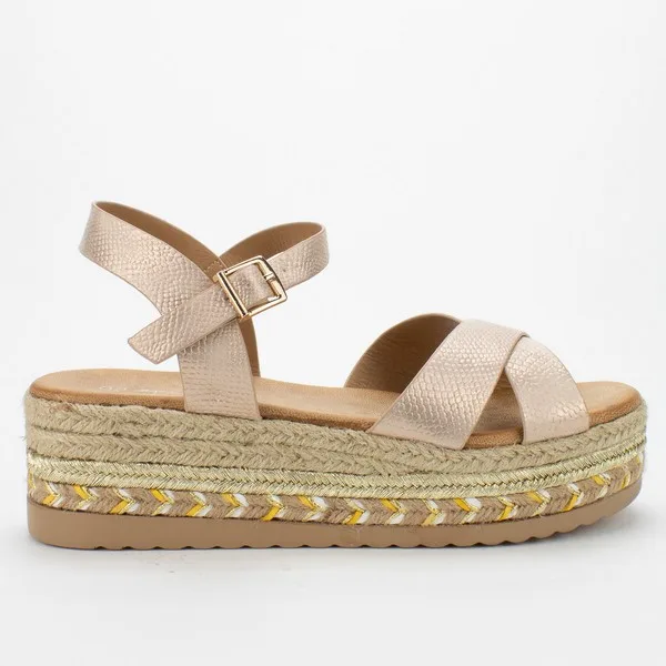 titulo del producto Sandalia Agua de Coco Megan Pink Gold