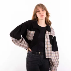 Chaqueta Valdivia Negra Pana