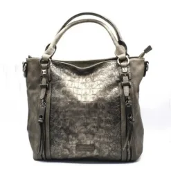 Cartera Agua de Coco Metalizada Taupe