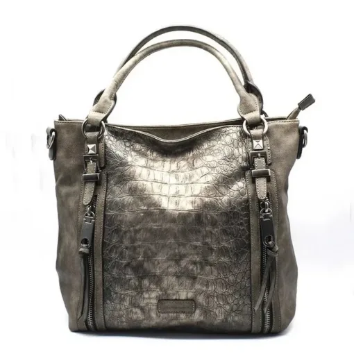 Cartera Agua de Coco Metalizada Taupe