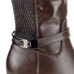 Bota Agua de Coco Hebilla Café