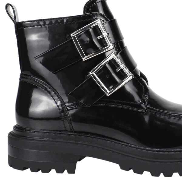 Botines Mujer Botines Agua De Coco Botín Motoquero Negro Agua De Coco