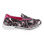 Zapatilla Verazzi Slip On Floral Negra