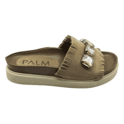 Sandalia Piedra Cuero Beige Palm by AC