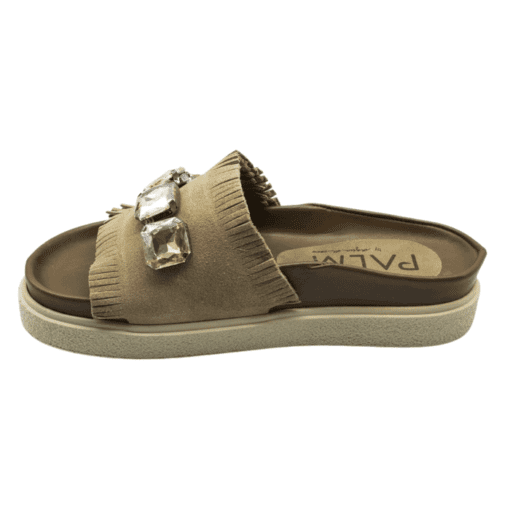 Sandalia Piedra Cuero Beige Palm by AC - Imagen 3