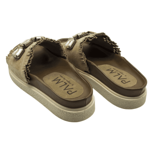 Sandalia Piedra Cuero Beige Palm by AC - Imagen 6