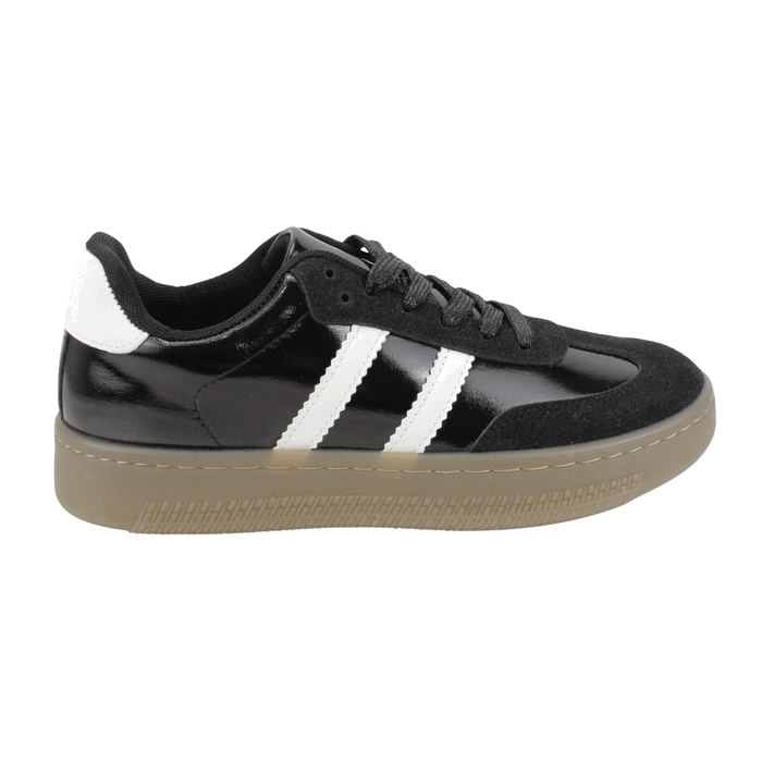 titulo del producto Zapatilla Agua de Coco Retro Shine Negro