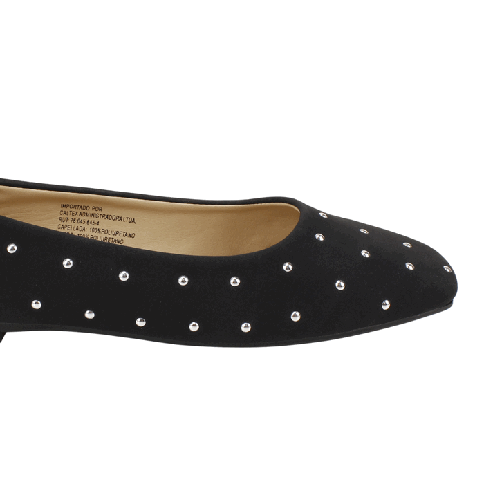 titulo del producto Ballerina Agua de Coco Tachas Negra