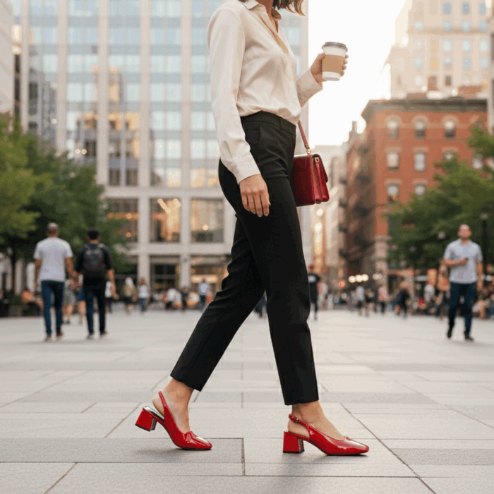 titulo del producto Zapato Agua de Coco Correa Rojo