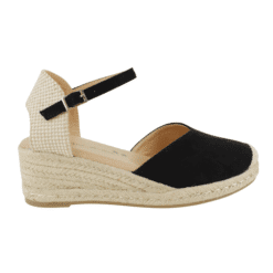 Alpargata Rayen Cuña Negra