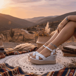 Alternative view of Sandalia Texturas Plateada