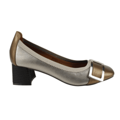 Zapato Bitono Plateado