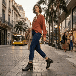 Alternative view of Botín Palm Costuras Cuero Negro