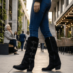 Alternative view of Bota Vaquera Convertible Negra