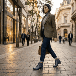 Alternative view of Botín Palm Corto Cuero Azul Marino