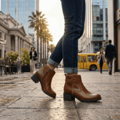 Alternative view of Botín Palm Costuras Cuero Marrón