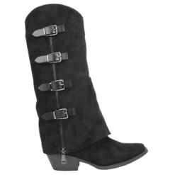 Bota Vaquera Convertible Negra