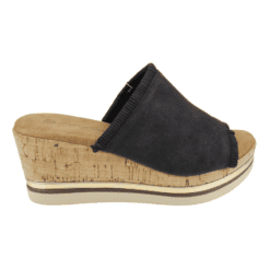 Sandalia Plataforma Flequitos Negra - Sandalias en Agua de coco